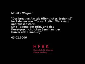 Miniaturansicht - spiel/raum:kunst - Topos Atelier. Werkstatt und Wissensform: Monika Wagner (2006)