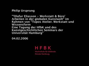 Miniaturansicht - spiel/raum:kunst - Topos Atelier. Werkstatt und Wissensform: Philip Ursprung (2006)