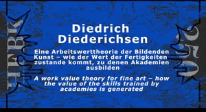 Miniaturansicht - Diedrich Diederichsen: Eine Arbeitswerttheorie der Bildenden Kunst – wie der Wert der Fertigkeiten zustande kommt, zu denen Akademien ausbilden
