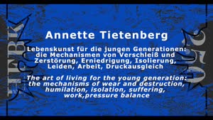 Miniaturansicht - Annette Tietenberg: Lebenskunst für die jungen Generationen: die Mechanismen von Verschleiß und Zerstörung, Erniedrigung, Isolierung, Leiden, Arbeit, Druckausgleich