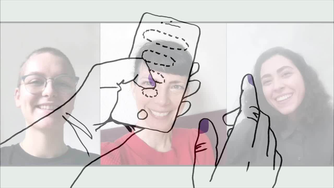 Thumbnail - Podcast: Mute/Unmute #16 - Anahita Sadri and Imke Eppelmann introduce Anja Steidinger as one of HFBK's persons of trust