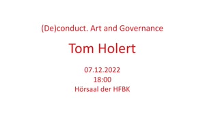 Miniaturansicht - (De)conduct. Art and Governance