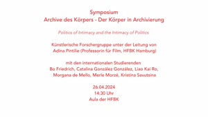 Miniaturansicht - Politics of Intimacy and the Intimacy of Politics - Adina Pintilie