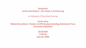 Miniaturansicht - An Alphabet of Data Body-Feelings - Annika Haas