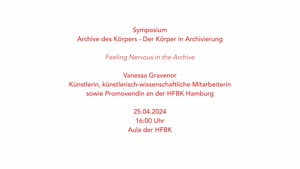 Miniaturansicht - Feeling Nervous in the Archive - Vanessa Gravenor